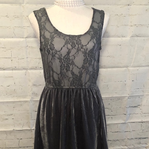 New Price! Red Camel Lace Overlay Mini Dress - Picture 2 of 7